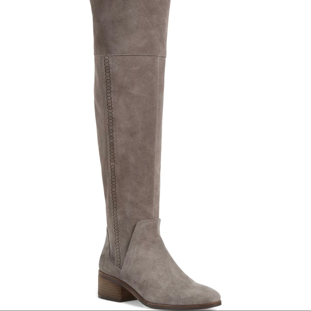 NEW WITHOUT TAGS NEVER WORN KOCHELDA OVER THE KNEE BOOT LIGHT GREY